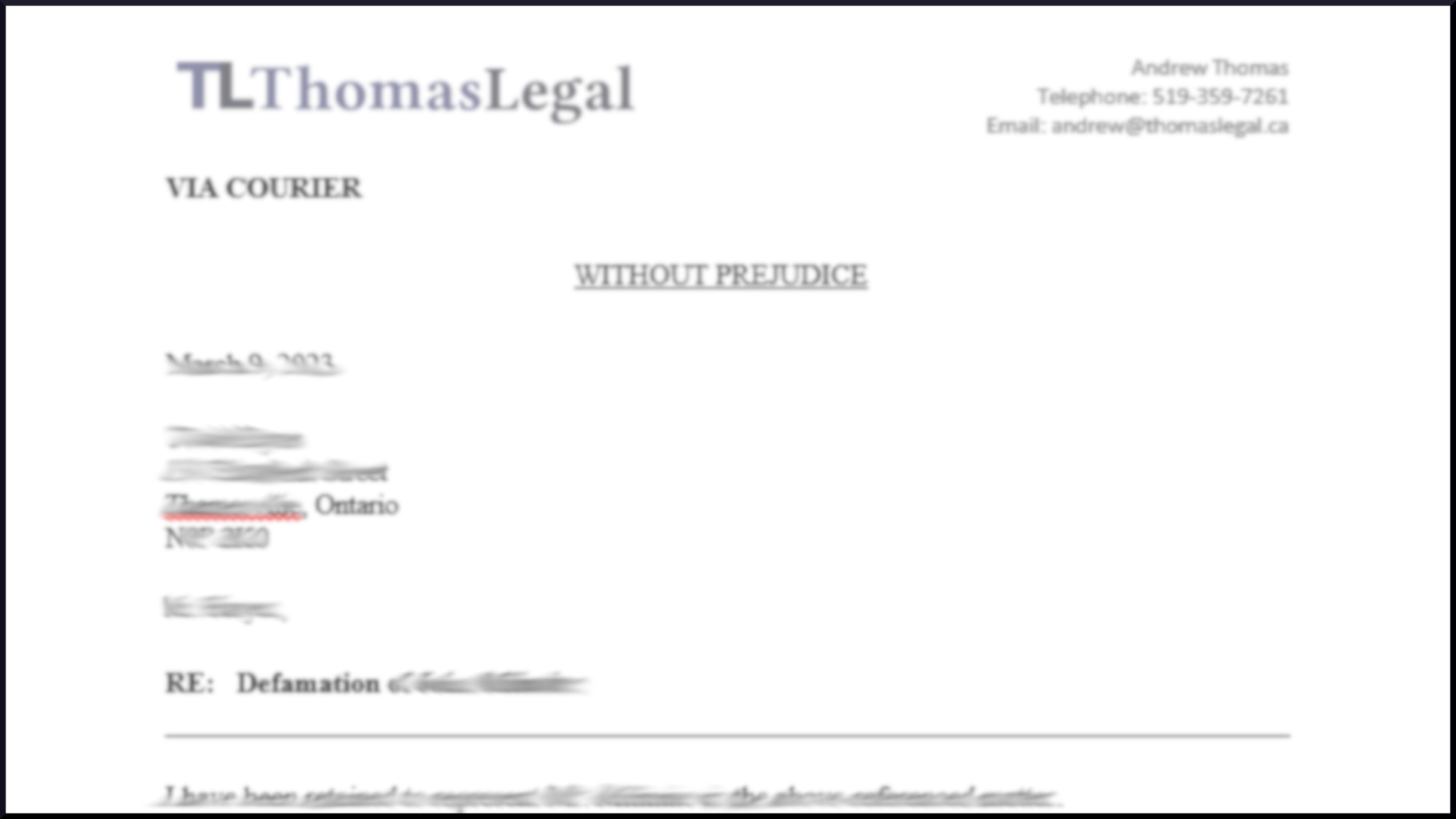 demand letter